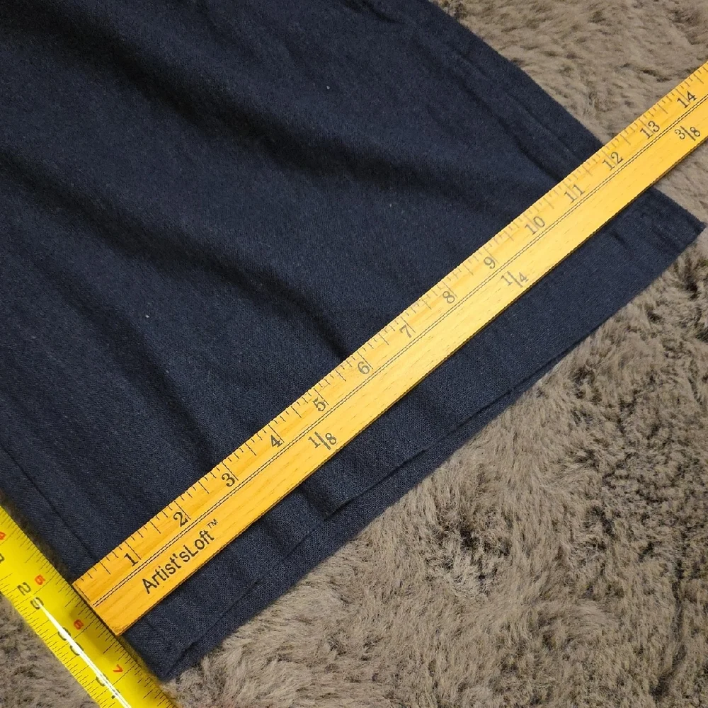 Abercrombie & Fitch Navy Cargo comfort Band Wide Leg Pants Medium Regular